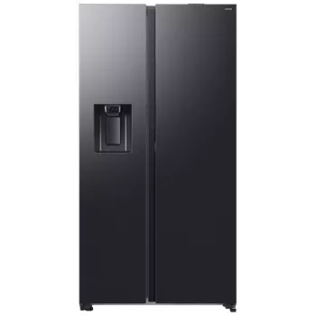 Samsung RS80F64KEFEO American Style Šaldytuvas su Šaldikliu, 615L, Total No Frost, Vandens ir Ledo Dozatorius, Refined Steel