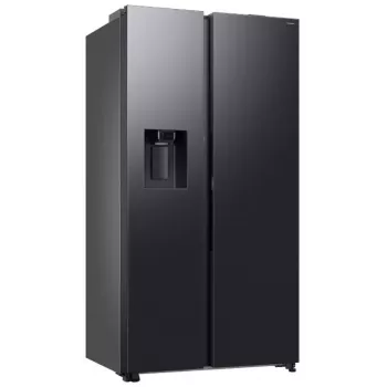 Samsung RS80F64KEFEO American Style Šaldytuvas su Šaldikliu, 615L, Total No Frost, Vandens ir Ledo Dozatorius, Refined Steel