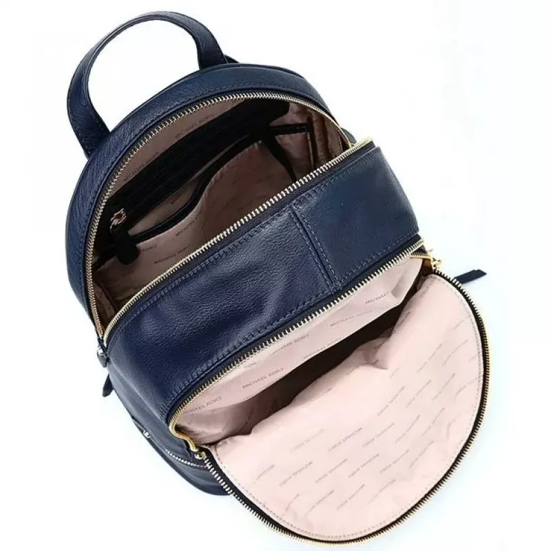 Michael Kors Rhea Kuprinė Tamsiai Mėlyna Saffiano Oda Moterims 27x26x14 cm