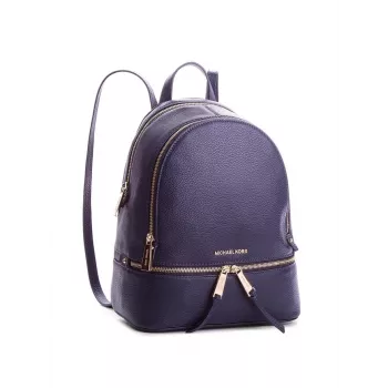 Michael Kors Rhea Kuprinė Tamsiai Mėlyna Saffiano Oda Moterims 27x26x14 cm