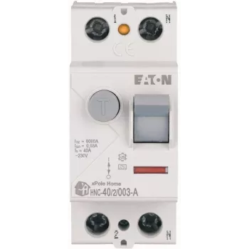 EATON HNC-40/2/003-A 40A 2P 30mA Type A RCCB 6kA liekamosios srovės automatinis jungiklis