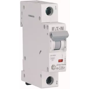 EATON HN-C25/1 MCB Circuit Breaker, 25A, 1-Pole, C-Curve, 6kA