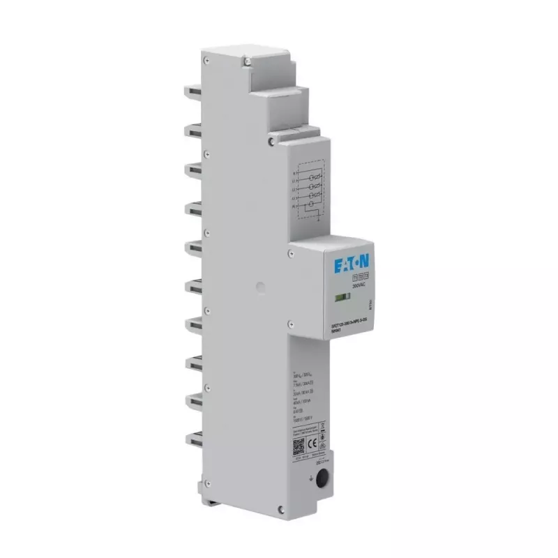 Eaton Apsauginis Perjungimo Įtampos Ribotuvas 40mm Šynai SPZT123-300/3+NPE