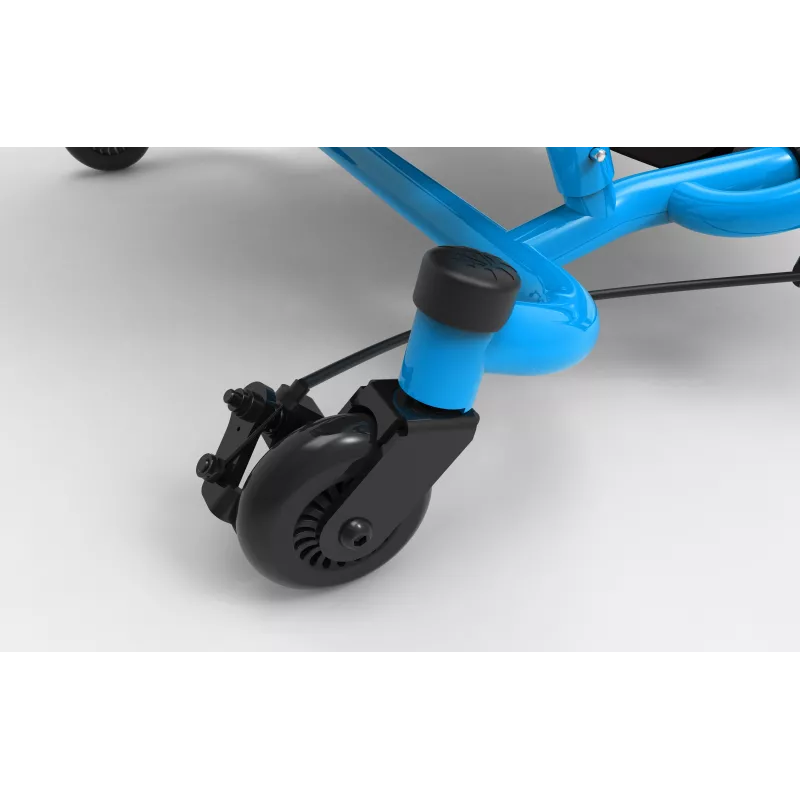 EzyRoller Spinner Pro X – Paspirtukinis go kartas su 360° sukimu, mėlynas, 10+ metų