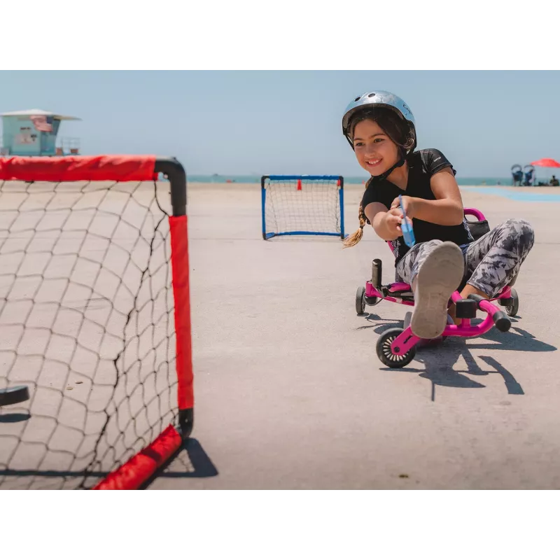 EzyRoller EZ-HOCKEY ledo ritulio rinkinys 4 žaidėjams (vartai, lazdos, rituliai)