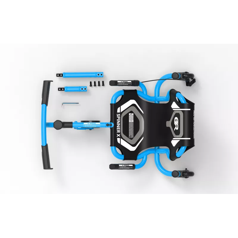 EzyRoller Spinner X Blue 360° Drift Ride-On Toy for Ages 4-12