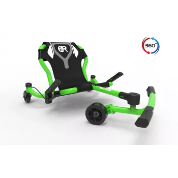 EzyRoller Spinner X Green 360° Drifting Ride-On vaikams nuo 4 iki 12 metų