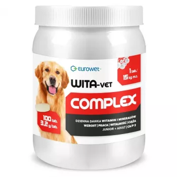 EUROWET Wita-Vet Complex 3.2g papildas šunims – 100 tablečių