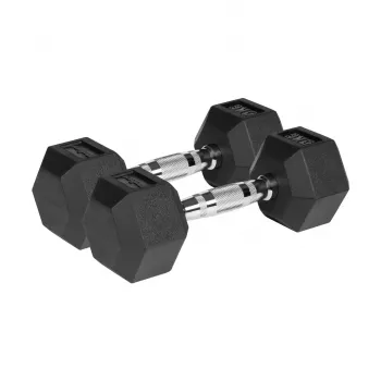 REBEL ACTIVE Guminiai ketaus svarmenys 2x5 kg