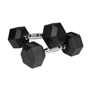 REBEL ACTIVE Guminiai ketaus svarmenys 2x5 kg