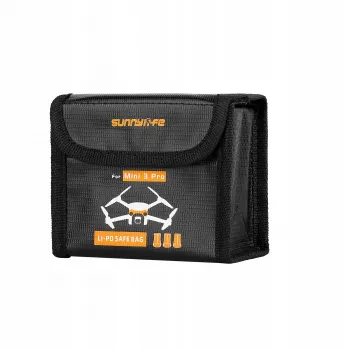 SUNNYLIFE Baterijų nešiojimo dėklas, skirtas DJI Mini 3 Pro / Mini 4 Pro – talpina 3 Li-Po baterijas (juodas)