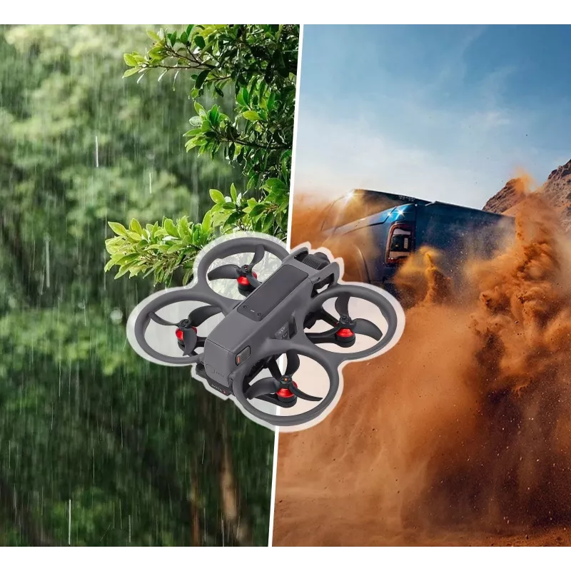 SUNNYLIFE 4x Motor Protective Covers for DJI Avata 2 Drone - Silicone Dustproof Scratch-resistant Anti-collision - Black