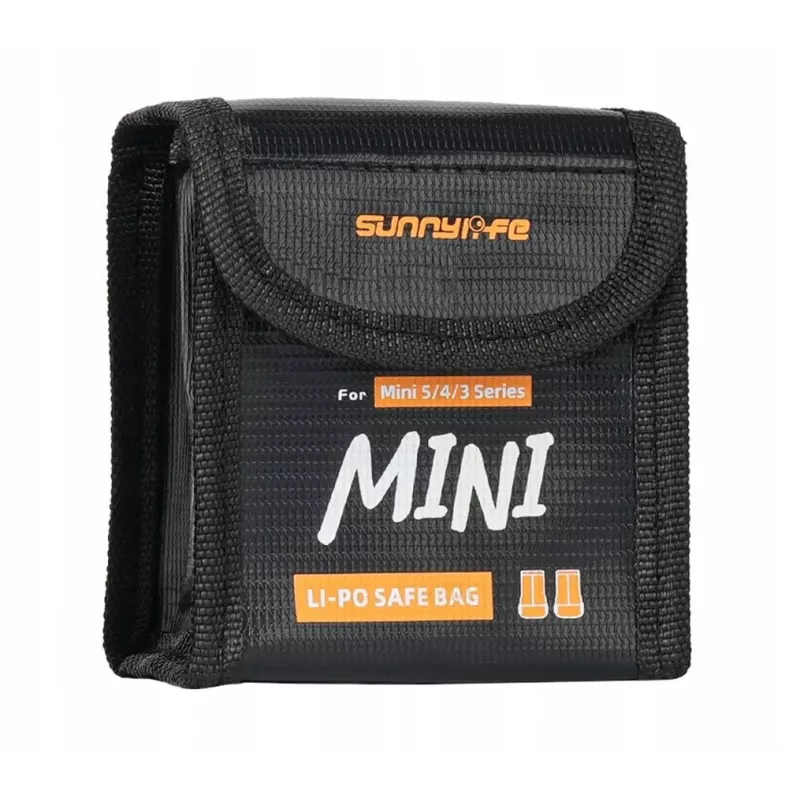 SUNNYLIFE Fireproof Battery Safety Bag for 2x DJI Mini 5/4/3 Pro / Mini 3 / Lito 1 / Lito X1 Batteries