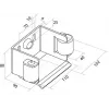 PSG 60.019 Sliding Gate Run-in Bracket 80x80mm