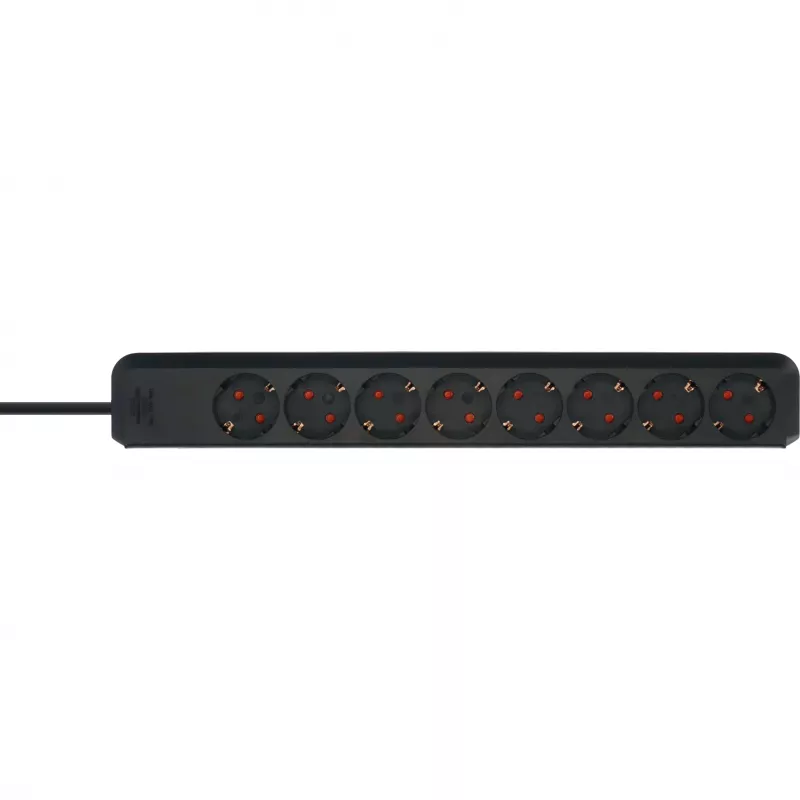 Brennenstuhl Eco-Line Power Strip 8-Way Black H05 - Power Strip