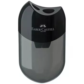 Faber-Castell Pencil Sharpener - 2 Holes - Black