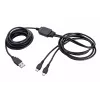 TRUST GXT 222 DUO Charge & Play kabelis 2m juodas, USB-A į Micro-USB, skirtas Xbox One valdikliams