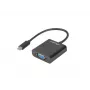 LANBERG AD-UC-VG-01 USB Type-C į VGA adapteris 15 cm juodas