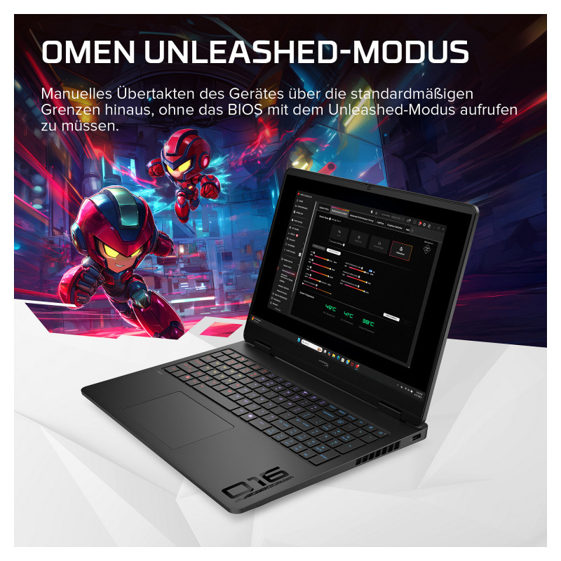 HP OMEN 16 nešiojamas žaidimų kompiuteris, AMD Ryzen 7 8745HX, 16.1 inch FHD 144Hz, 16GB DDR5, 512GB SSD, RTX 5060, FreeDOS