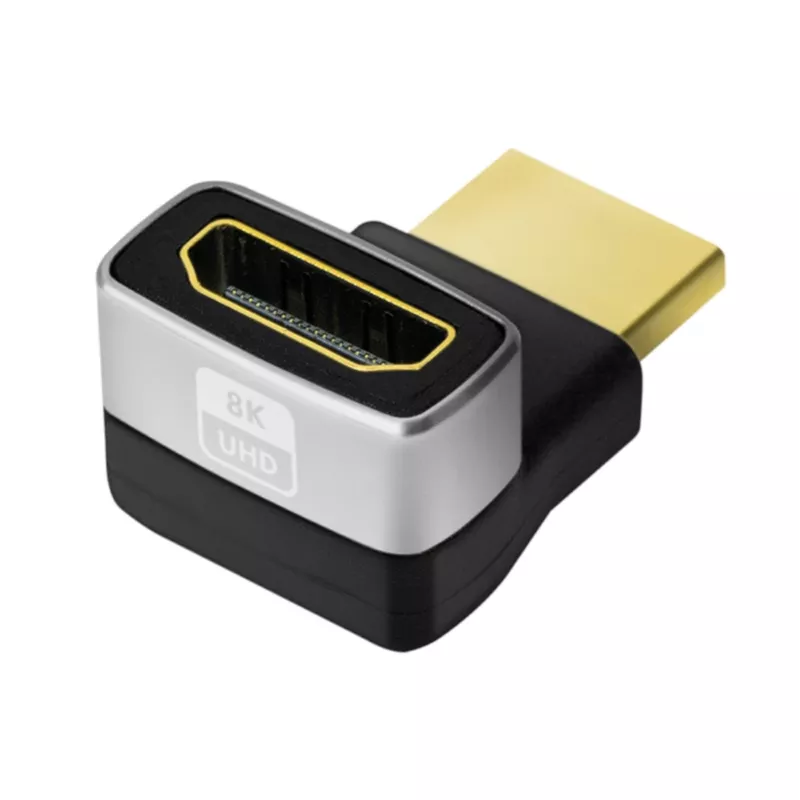 LogiLink AH0007A HDMI adapteris, 270° kampu, HDMI Type A patinas į patelę, 8K/60Hz, 48Gbps, HDMI 2.1, juodas
