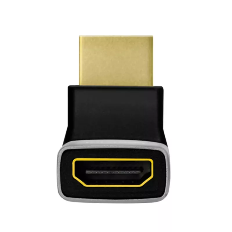 LogiLink AH0007A HDMI adapteris, 270° kampu, HDMI Type A patinas į patelę, 8K/60Hz, 48Gbps, HDMI 2.1, juodas