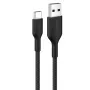 Belkin BOOSTCHARGE Braided USB-C į USB-A laidas 2m juodas