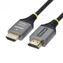 StarTech.com Premium High Speed HDMI laidas su Ethernet - 3 m - juodas ir sidabrinis - 4K 60Hz, 1440p 144Hz, 18 Gbps, HDMI 2.0, vyriškas į vyrišką