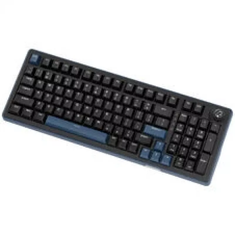 Ducky OK-M 98 žaidimų klaviatūra, 98% išdėstymas, karšto keitimo, RGB, ANSI - KTT Baby Blue jungikliai