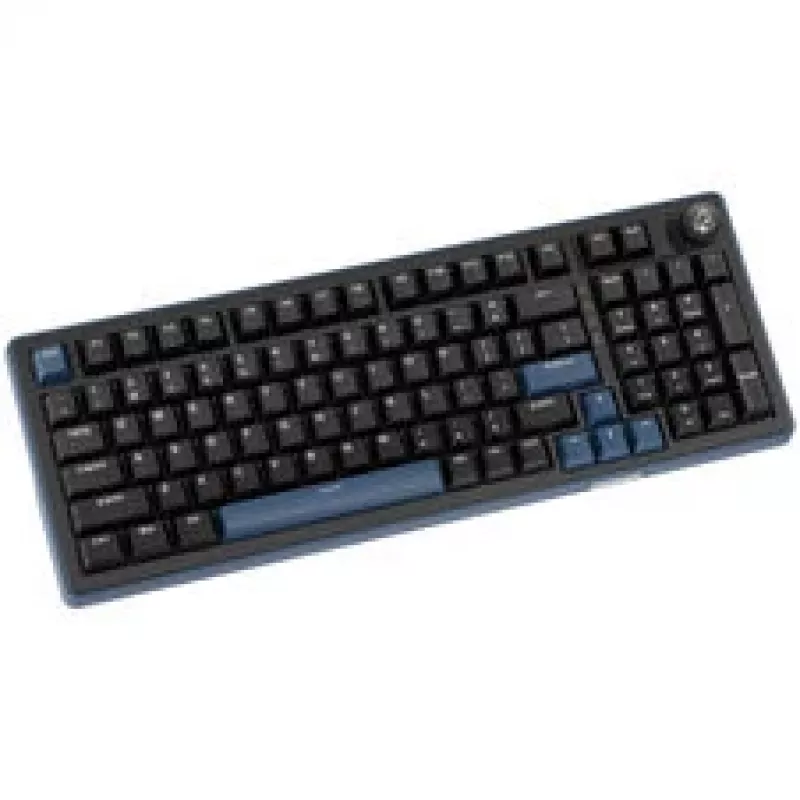 Ducky OK-M 98 žaidimų klaviatūra, 98% išdėstymas, karšto keitimo, RGB, ANSI - KTT Baby Blue jungikliai