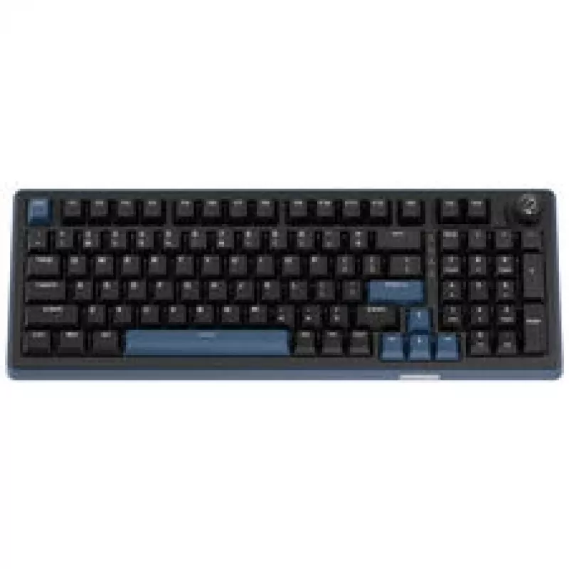 Ducky OK-M 98 žaidimų klaviatūra, 98% išdėstymas, karšto keitimo, RGB, ANSI - KTT Baby Blue jungikliai