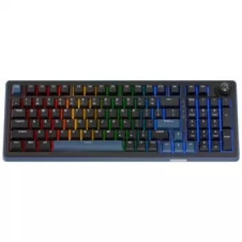 Ducky OK-M 98 žaidimų klaviatūra, 98% išdėstymas, karšto keitimo, RGB, ANSI - KTT Baby Blue jungikliai