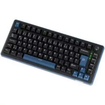 Ducky OK-M 75 75% mechaninė žaidimų klaviatūra, karštai keičiami KTT Tactile jungikliai, RGB foninis apšvietimas, ISO, juoda
