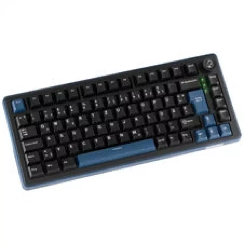 Ducky OK-M 75 75% mechaninė žaidimų klaviatūra, karštai keičiami KTT Tactile jungikliai, RGB foninis apšvietimas, ISO, juoda