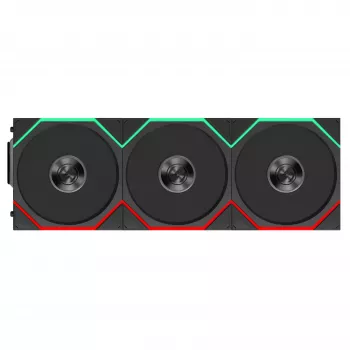 Lian Li UNI FAN TL FLEX Wireless ARGB 120 mm ventiliatoriai 3 vnt. su valdikliu – juodi