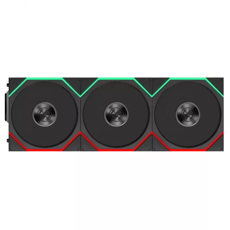 Lian Li UNI FAN TL FLEX Wireless ARGB 120 mm ventiliatoriai 3 vnt. su valdikliu – juodi