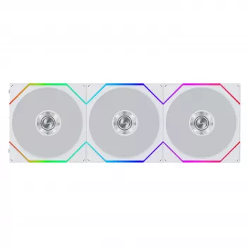 Lian Li UNI FAN TL FLEX Wireless ARGB 120mm ventiliatorius, baltas, 3 vnt. su valdikliu