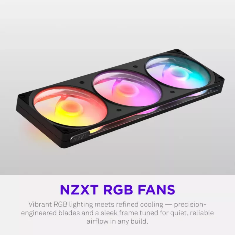 NZXT F360 RGB 360 mm All-in-One skysčio aušintuvas procesoriui - juodas