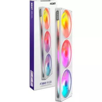 NZXT F360 RGB White 360 mm All-in-One skysčio aušintuvas procesoriui