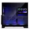 Phanteks XT V5 LCD Midi-Tower kompiuterio korpusas, ATX, 7 colių LCD, grūdintas stiklas - juoda