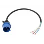 Anker SOLIX maitinimo kabelis IEC 60309 1P+N+E į atvirą galą, 32 A, 60 cm, mėlynas