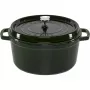 Staub La Cocotte Round ketaus troškinimo puodas, 28 cm, 5,9 L, Baziliko žalios spalvos