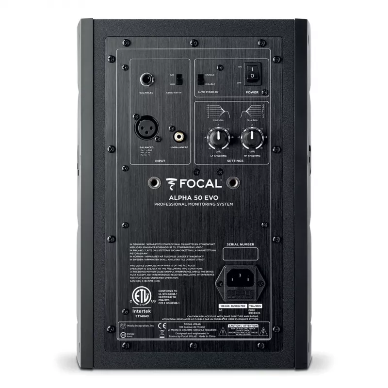 Focal Alpha Evo 50 – aktyvus 2 krypčių studijinis monitorius (vienetas)
