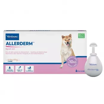 Virbac Allerderm Spot-On šunims - dermatologinė odos barjero priežiūra, 6 pipetės x 4 ml