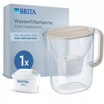 BRITA Style Essential XL vandens filtro ąsotis 3,6 l baltas + MAXTRA PRO Pure Performance kasetė