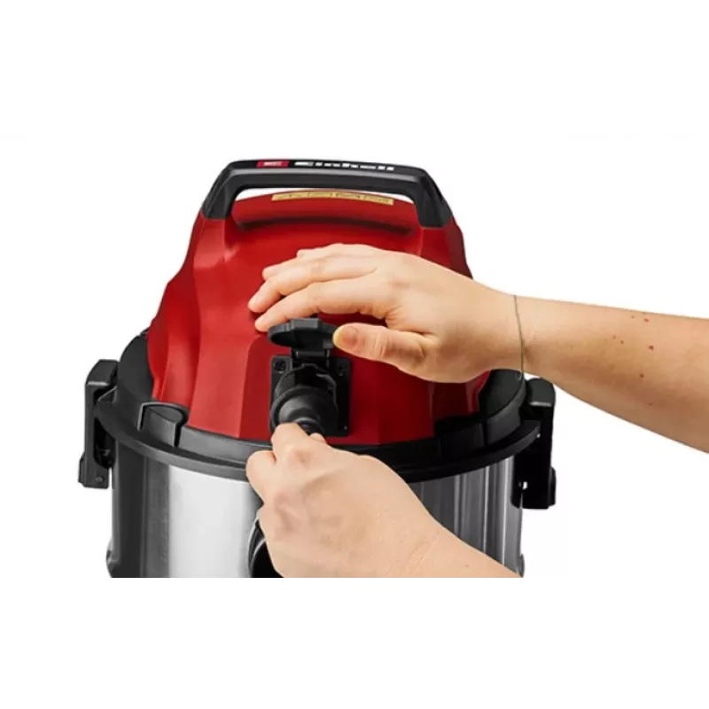 Einhell TC-VC 3055 SA šlapio ir sauso siurbimo dirbtuvių dulkių siurblys su elektros lizdu, 30 L