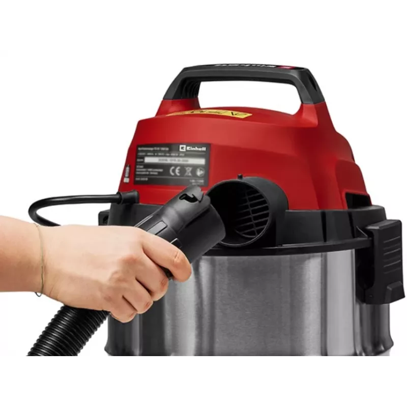 Einhell TC-VC 3055 SA šlapio ir sauso siurbimo dirbtuvių dulkių siurblys su elektros lizdu, 30 L