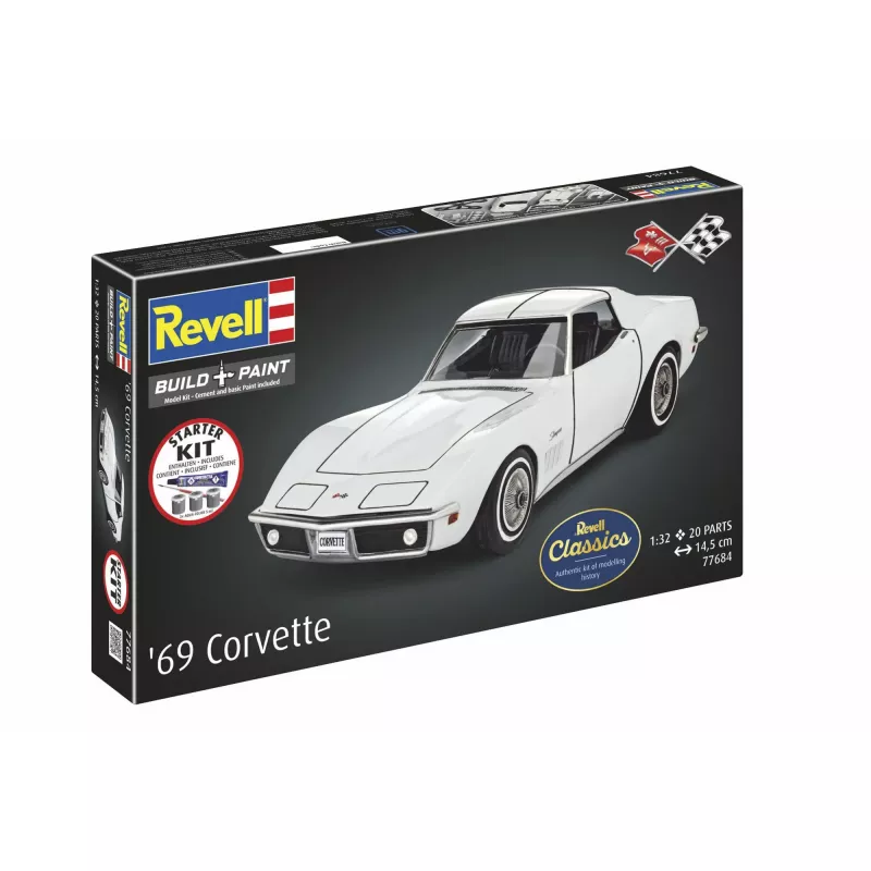 Revell Starter Kit Corvette C3 (1:32 mastelis)