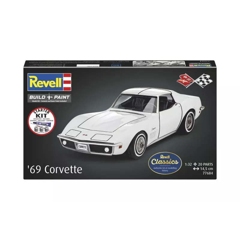 Revell Starter Kit Corvette C3 (1:32 mastelis)