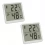TFA 30.5059.02.02 Skaitmeninis termo-higrometras, 2 vnt. komplektas, baltas/sidabrinis