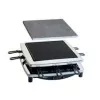 Steba RC 3 Plus Chrom raclette grilis su karšto akmens plokšte - 8 asmenims, 1400W, chromuotas